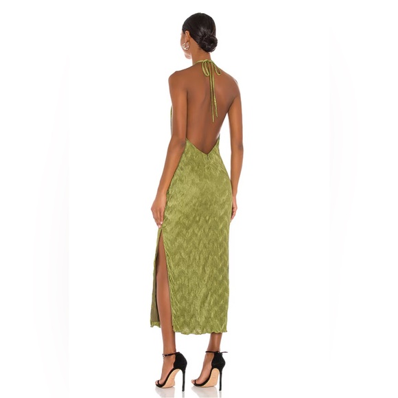 NWT House of Harlow Frederick Green Halter Dress - Picture 2 of 6